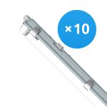 Mehrfachpackung 10x Noxion LED Feuchtraumleuchte Gehäuse Poseidon V2.0 | Geeignet Für  1x120cm LED Röhre