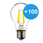 Mehrfachpackung 100x Noxion Lucent LED E27 Birne Fadenlampe Klar 4.5W 470lm - 840 Kaltweiß | Ersatz für 40W