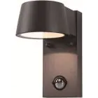 D'Lite Wandleuchte Lira Schwarz 7W 600lm 830 Warmweiß | IP54 - Bewegungssensor