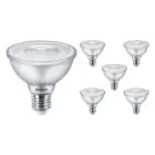 Mehrfachpackung 6x Philips Master Value LED Glühbirne Reflektor E27 PAR30 9.5W 820lm 25D - 940 Kaltweiß | Höchste Farbwiedergabe - Dimmbar - Ersatz für 75W