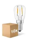 Mehrfachpackung 10x Ledvance Spezial LED E14 T26 Fadenlampe Klar 1.3W 110lm - 827 Extra Warmweiß | Ersatz Für 12W