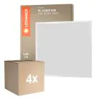 Mehrfachpackung 4x Ledvance LED Panel Compact Aluminium Weiß 33W 3630lm - 830 Warmweiß | 60x60cm