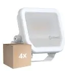 Mehrfachpackung 4x Ledvance LED-Scheinwerfer Aluminium Weiß 17W 2400lm 100D - 840 Kaltweiß | IP66 - Symmetrisch